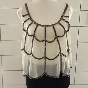 Lipsy Elegant Cream and Black Dress